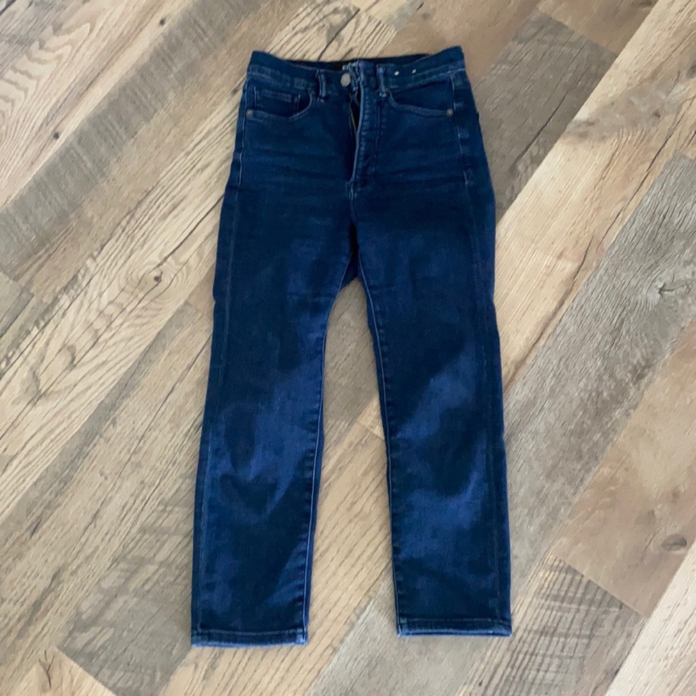 Express 4s high rise ankle straight jeans